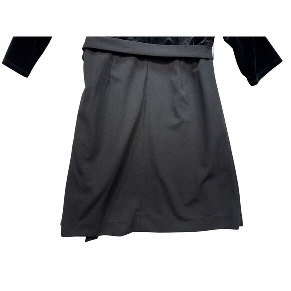 Addison Evenings Womens Wrap Dress V-Neckline Size 14 Black & Silver - Picture 8 of 8